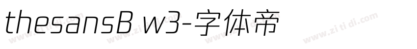 thesansB w3字体转换